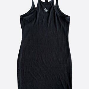 Chrome Hearts Black & White Cross & CH Logo Embroidered Dress